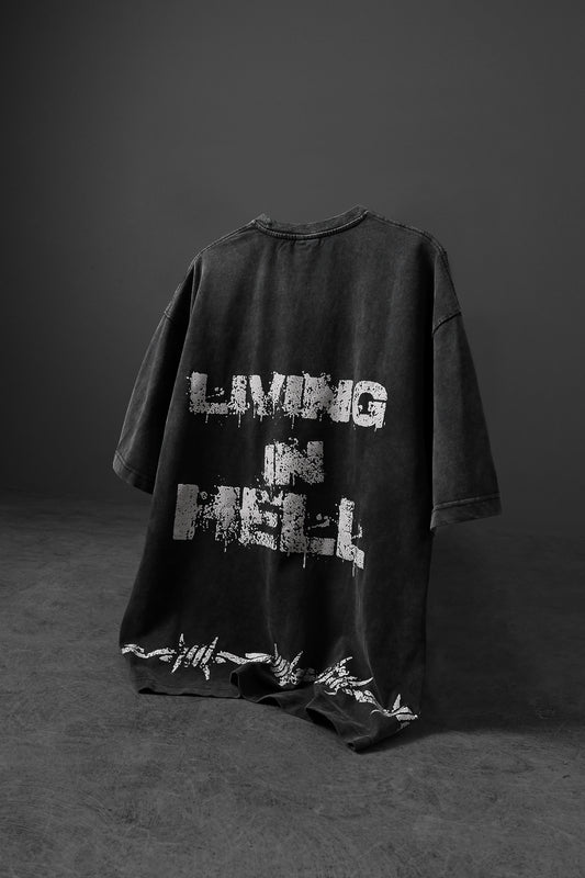 Living In Hell Oversized T Shirt