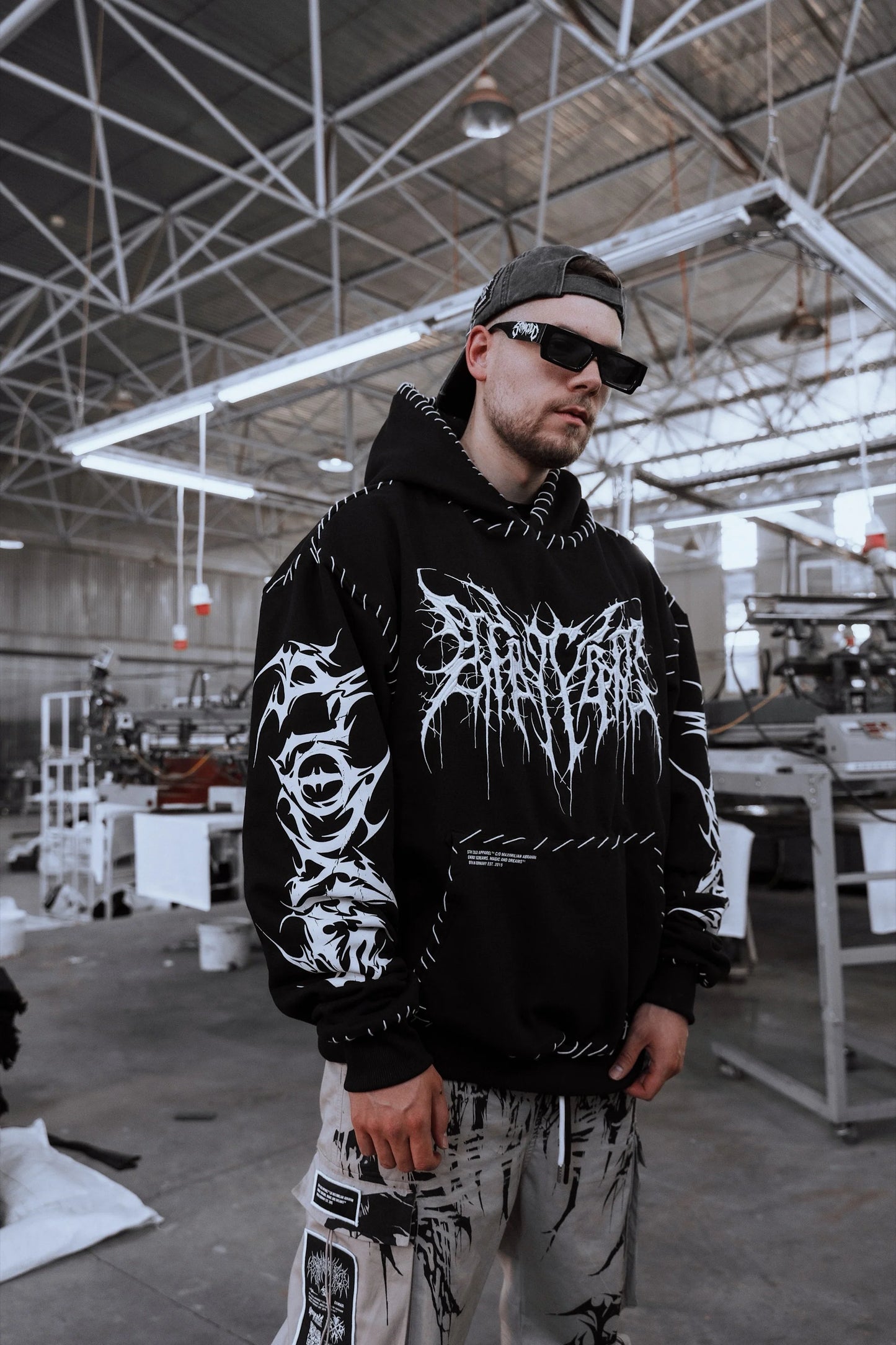 Gothic Woven Hoodie