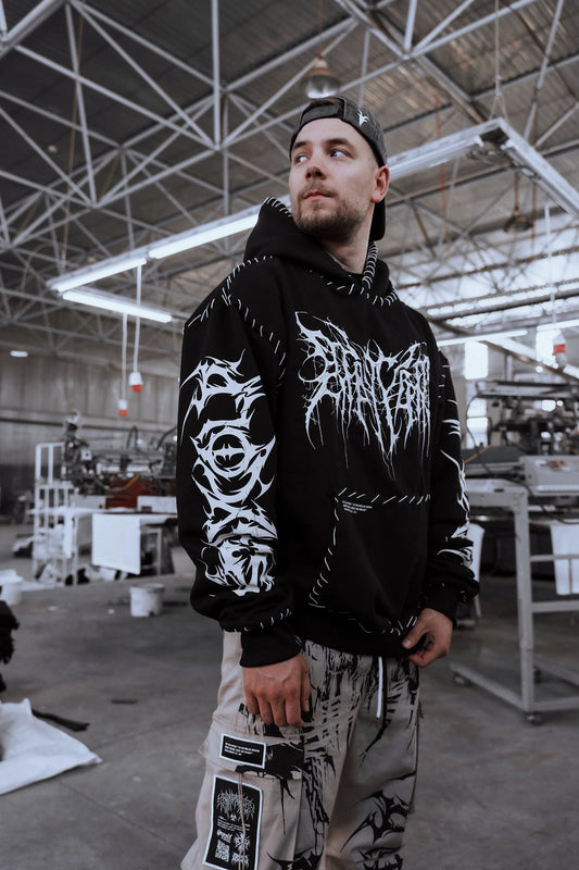 Gothic Woven Hoodie